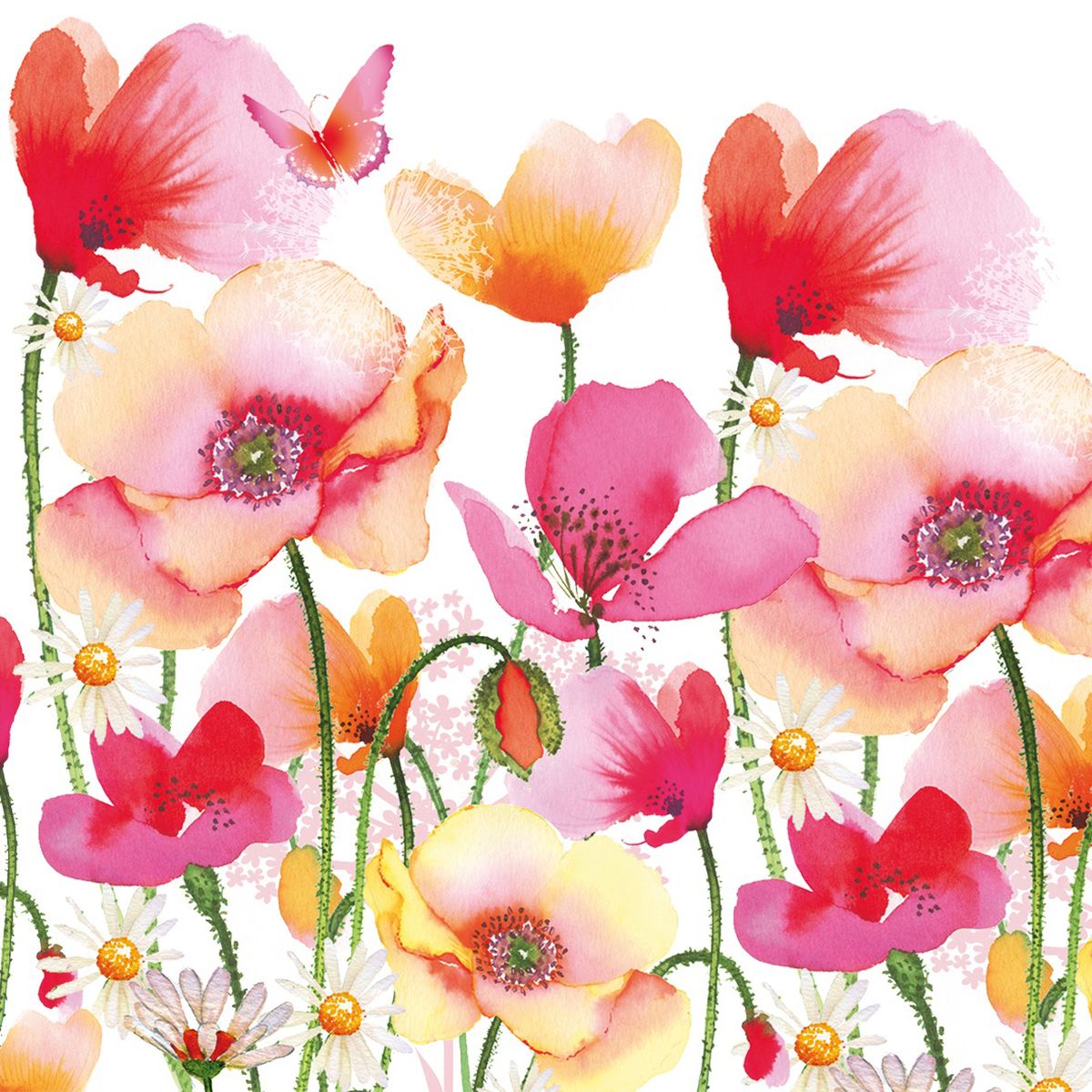 4021766211680 - Paperproducts Design - Serviettes papier coquelicots