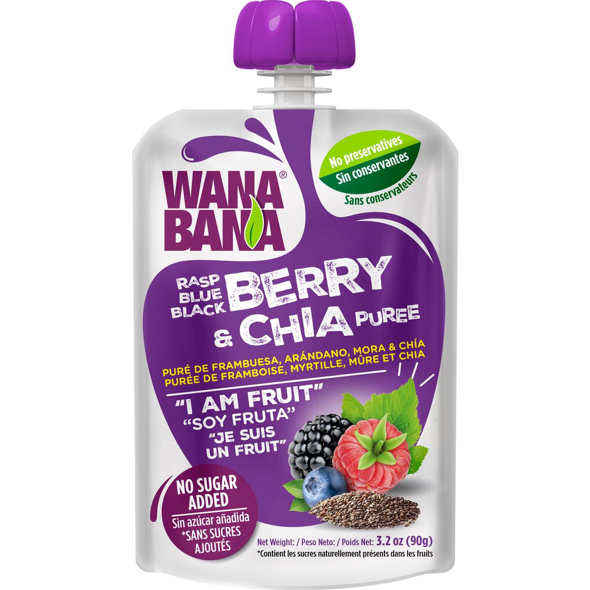 7862118143580 - Wanabana - Purée de Fruit Rouge et Graines de Chia