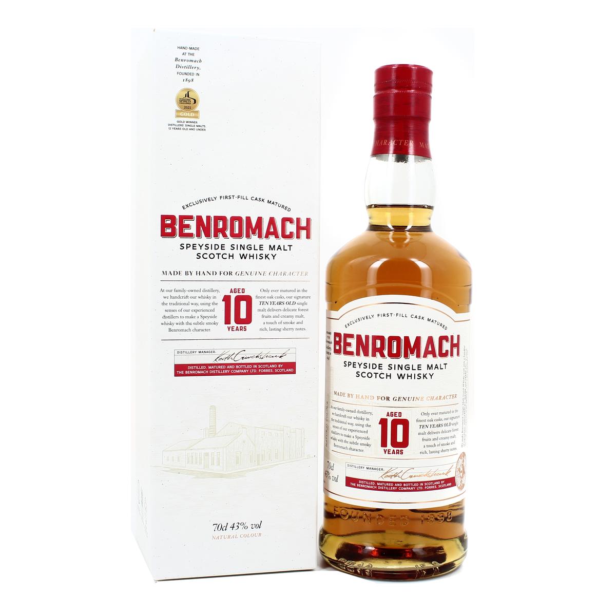 5020613023680 - Benromach - Single Malt Whisky 10 ans 43°