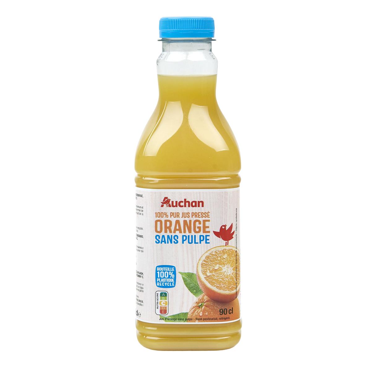 3596710515080 - Auchan - Pur Jus Pressé d'Orange Sans Pulpe
