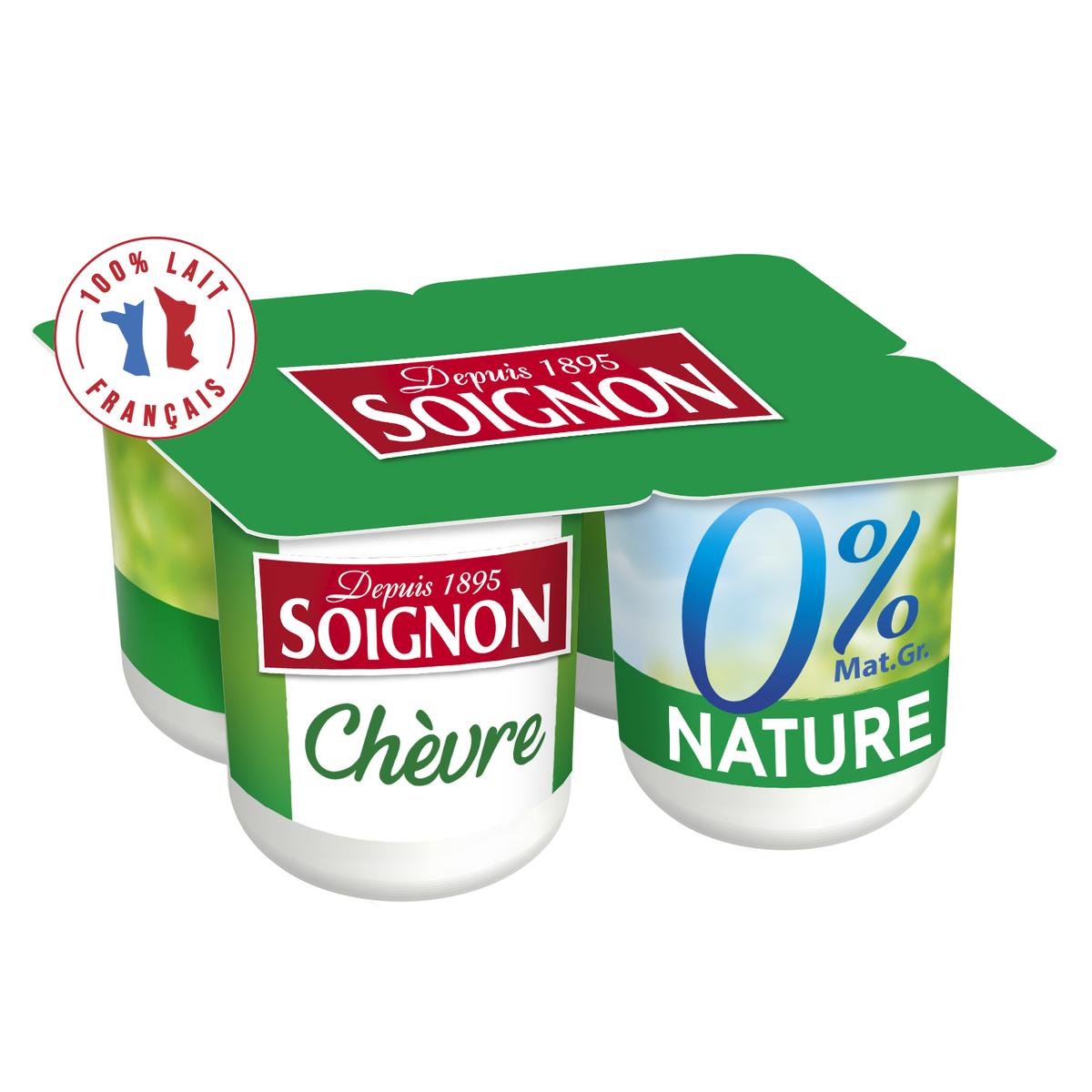 3523230026680 - Soignon - Yaourt 0 % au lait de Chèvre