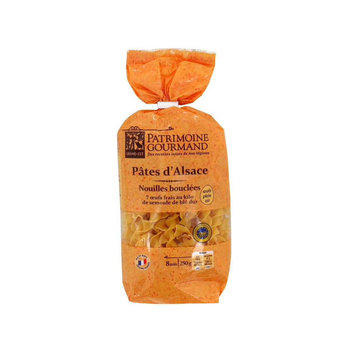 3257980576880 - Patrimoine Gourmand - Pâtes d'Alsace IGP Nouilles bouclées aux oeufs