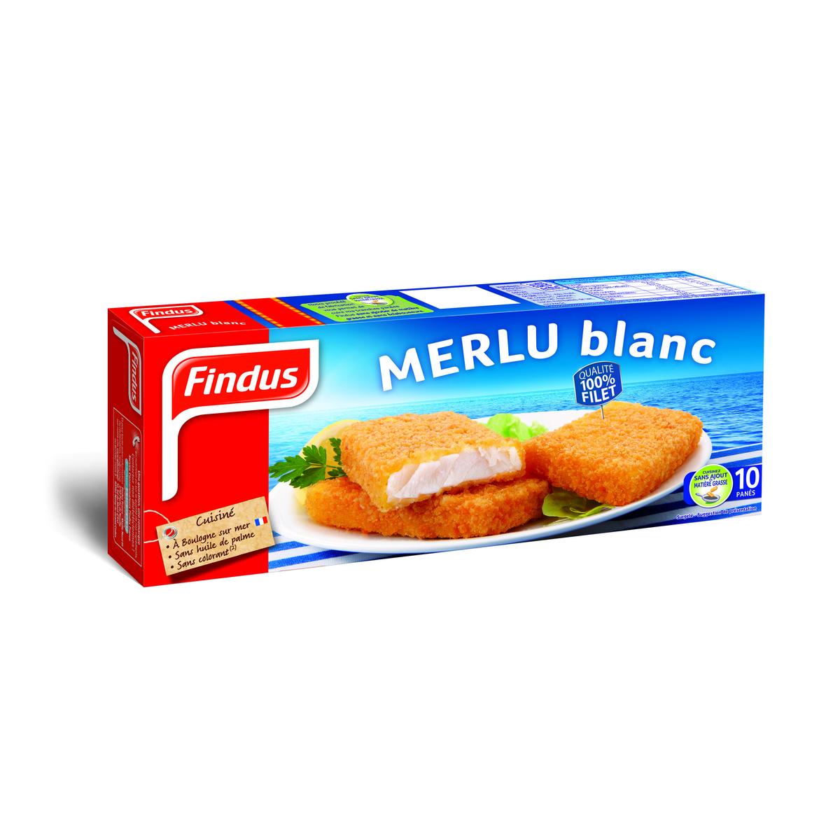 3599740007280 - Findus - 10 tranches panées de merlu blanc