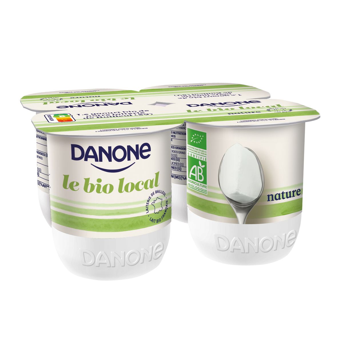 Livraison A Domicile Danone Yaourt Bio Nature Au Lait Entier 4x125g