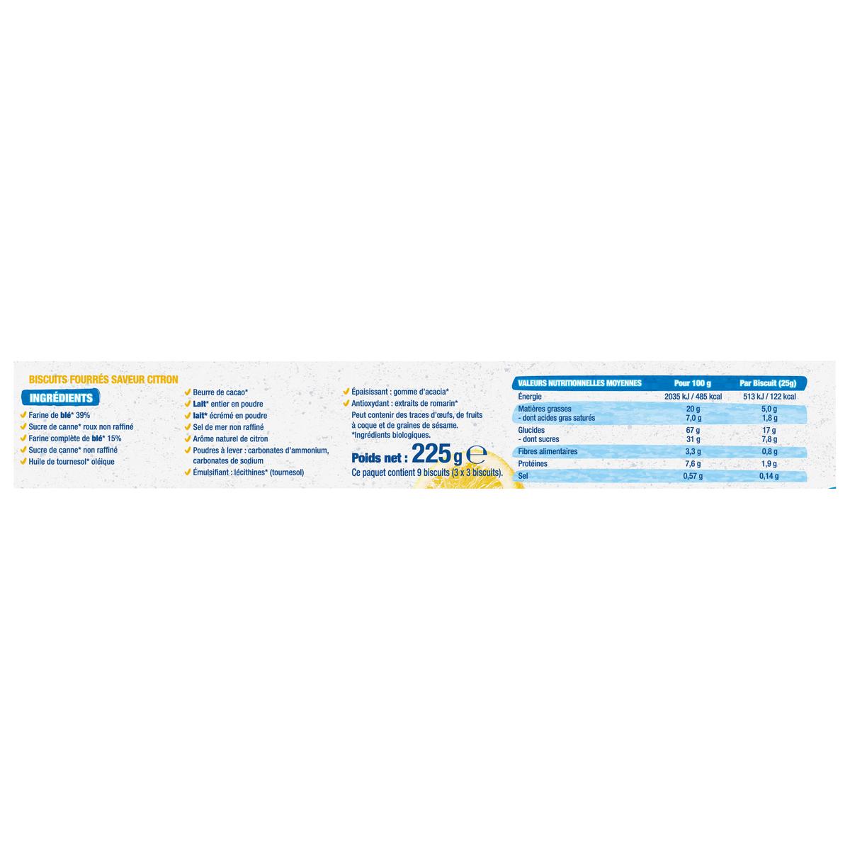 3229820789880 - Bjorg - Fourrés Citron Bio