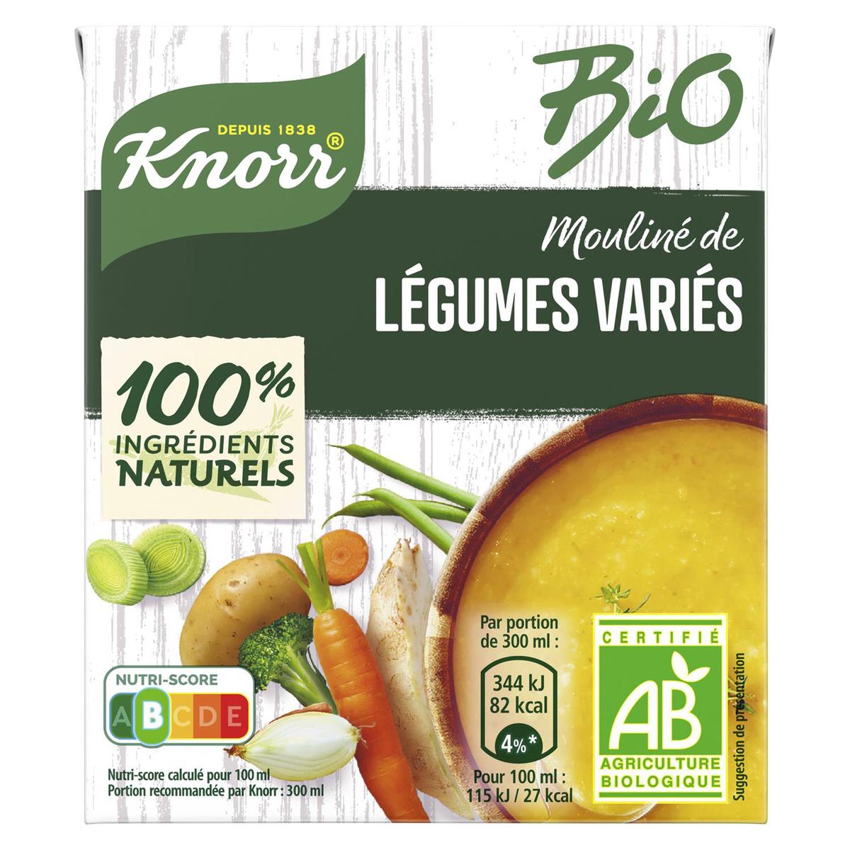 Soupe mouliné de légumes français Knorr 2x30cl sur