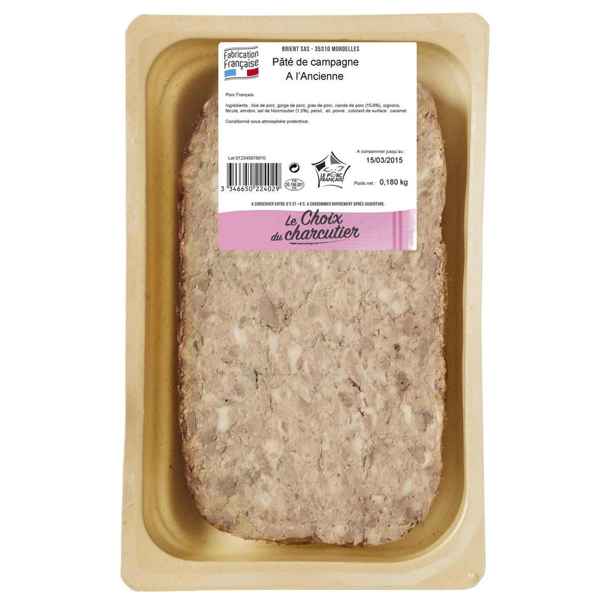 3346650210381 - Jean Brient - Pâté de Campagne à l'Ancienne