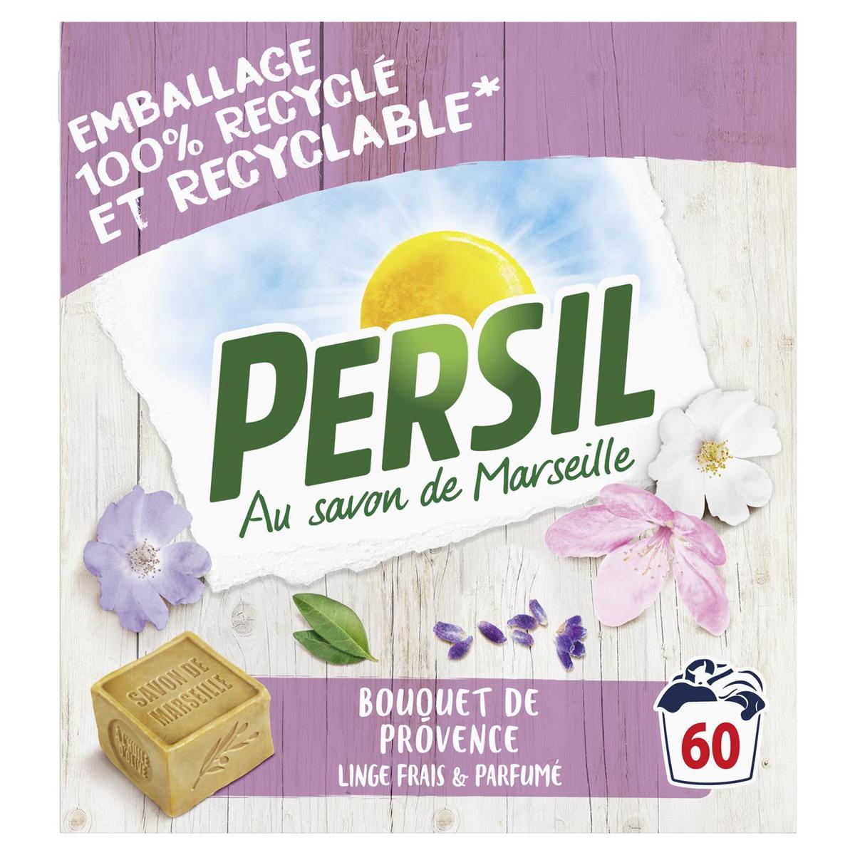 8712561353281 - Persil - Lessive en poudre au savon de Marseille Bouquet de provences 60 lavages