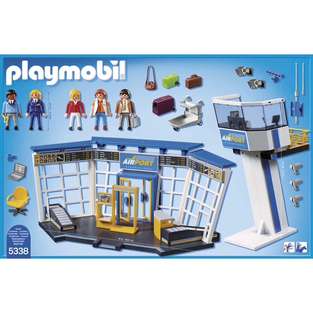 4008789053381 - PLAYMOBIL® City Action - Aéroport avec tour de contrôle
