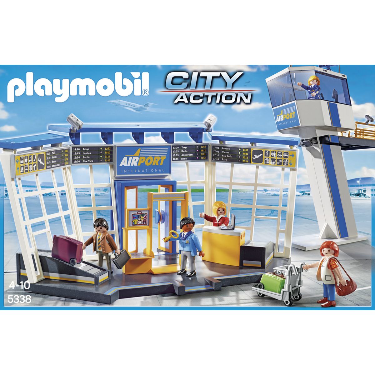 4008789053381 - PLAYMOBIL® City Action - Aéroport avec tour de contrôle