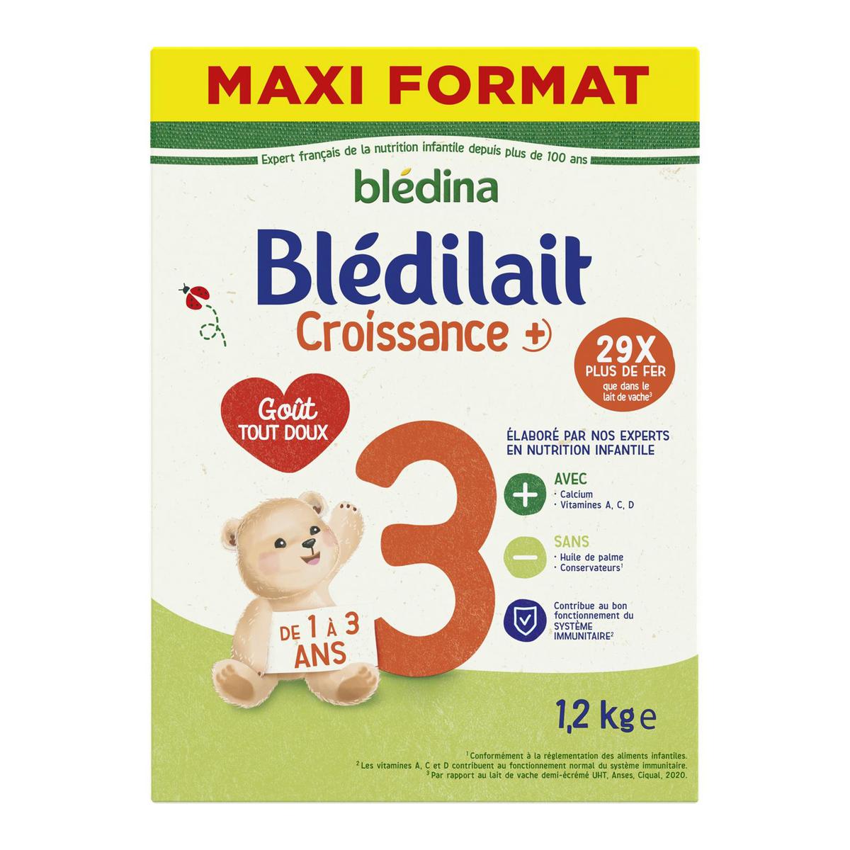 3041091923981 - Blédina - Blédilait - Lait de Croissance 3 en poudre Bébé Dès 12 mois