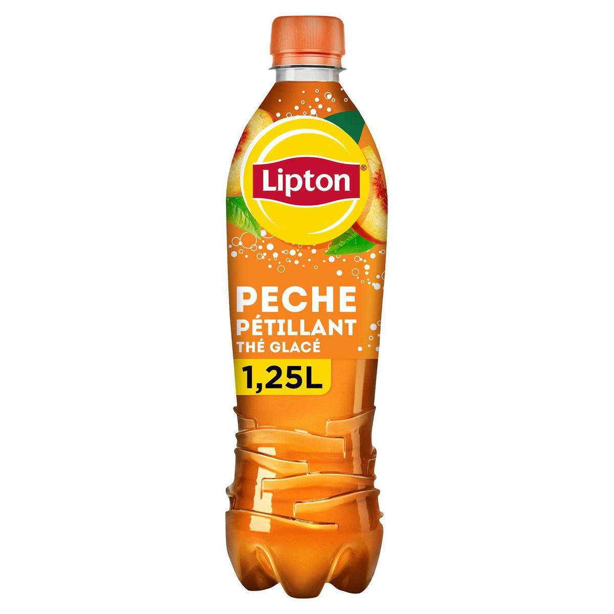 3168930175681 - Lipton - Boisson gazeuse aux extraits de thé goût pêche