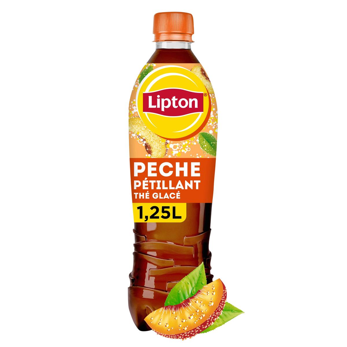 3168930175681 - Lipton - Boisson gazeuse aux extraits de thé goût pêche 