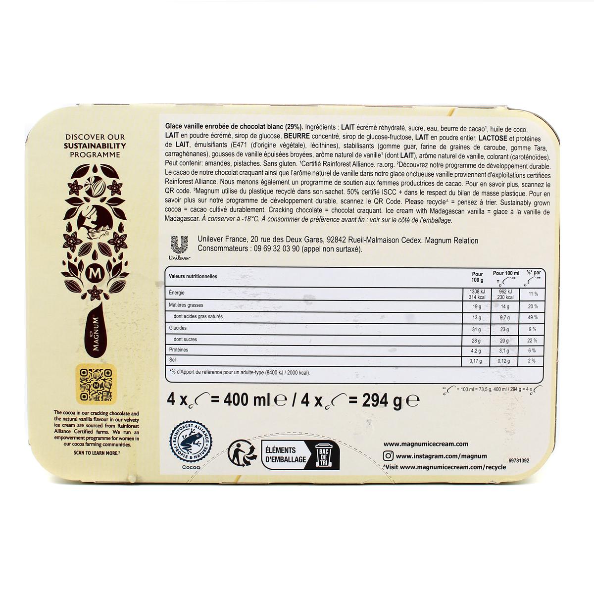 8711327606081 - Magnum - Bâtonnets chocolat blanc
