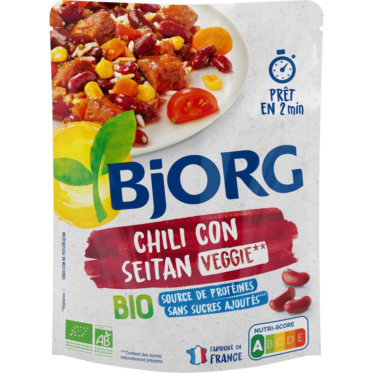 Achat Promotion Bjorg Veggie Chili Con Seitan Plat individuel Bio, 220g