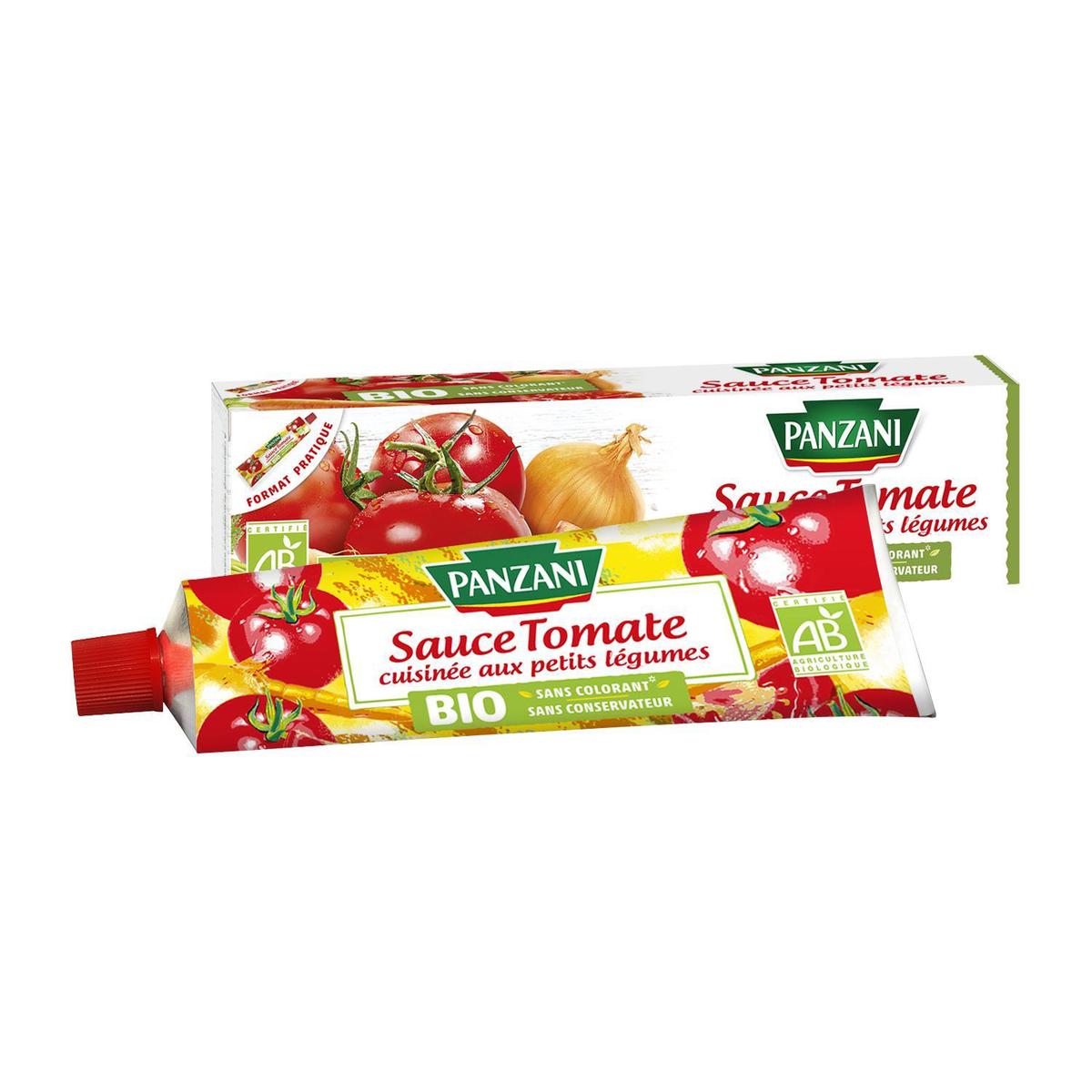 3038359008481 - Panzani - Sauce Tomate Cuisinée aux Petits Légumes Bio