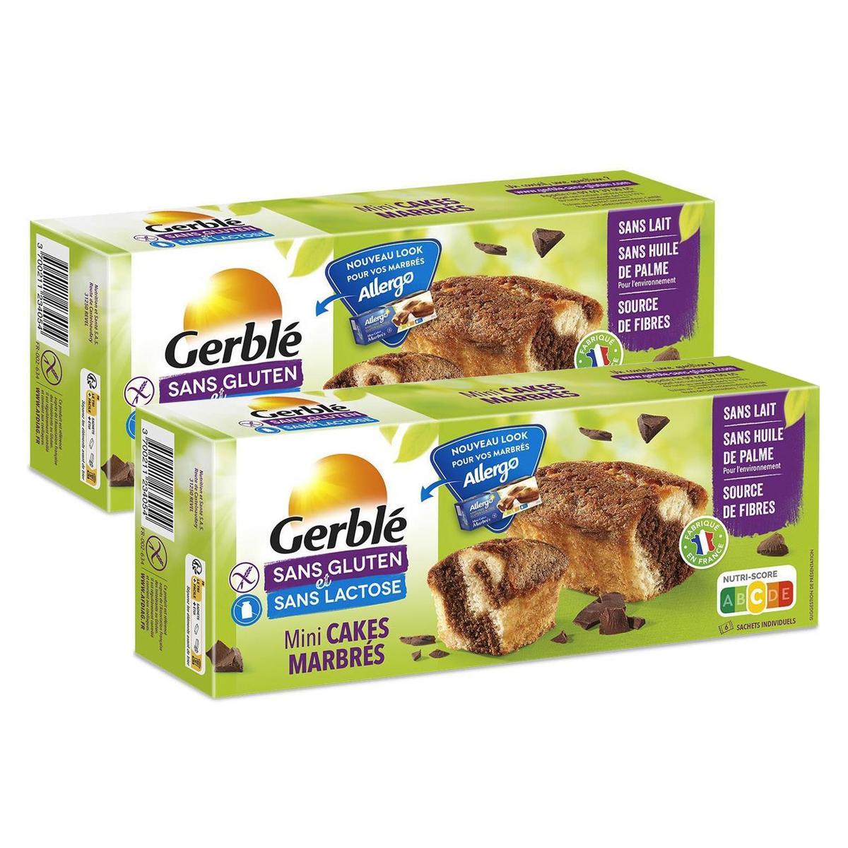 2050000400582 - Gerblé Sans Gluten Sans Lactose - Mini cakes marbrés sans gluten et sans lactose