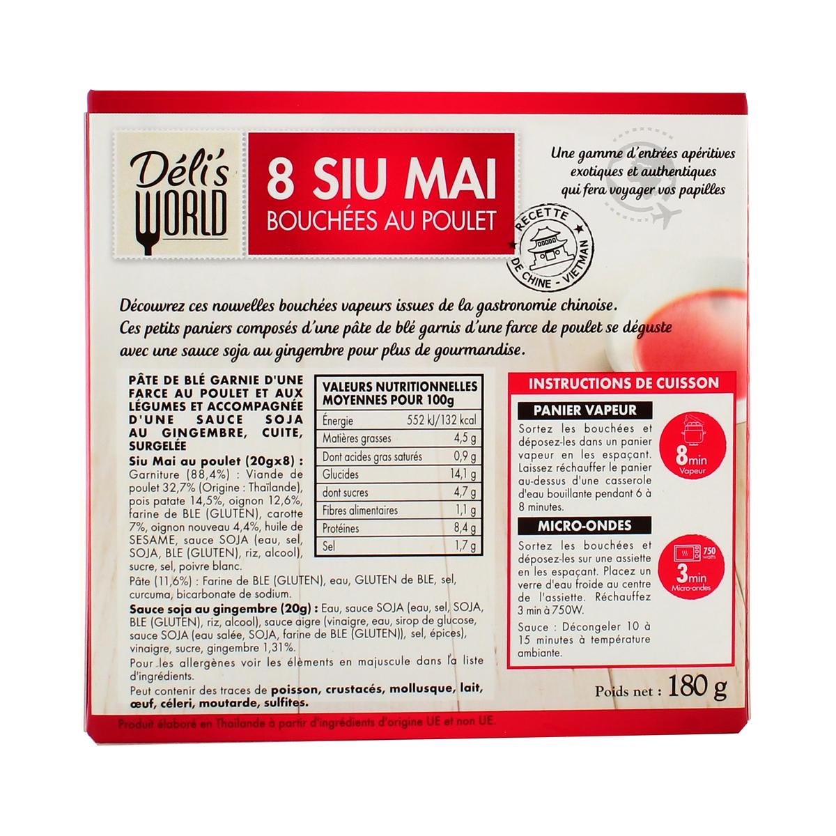 3760184013582 - Déli's World - Siu Mai - Raviolis au poulet