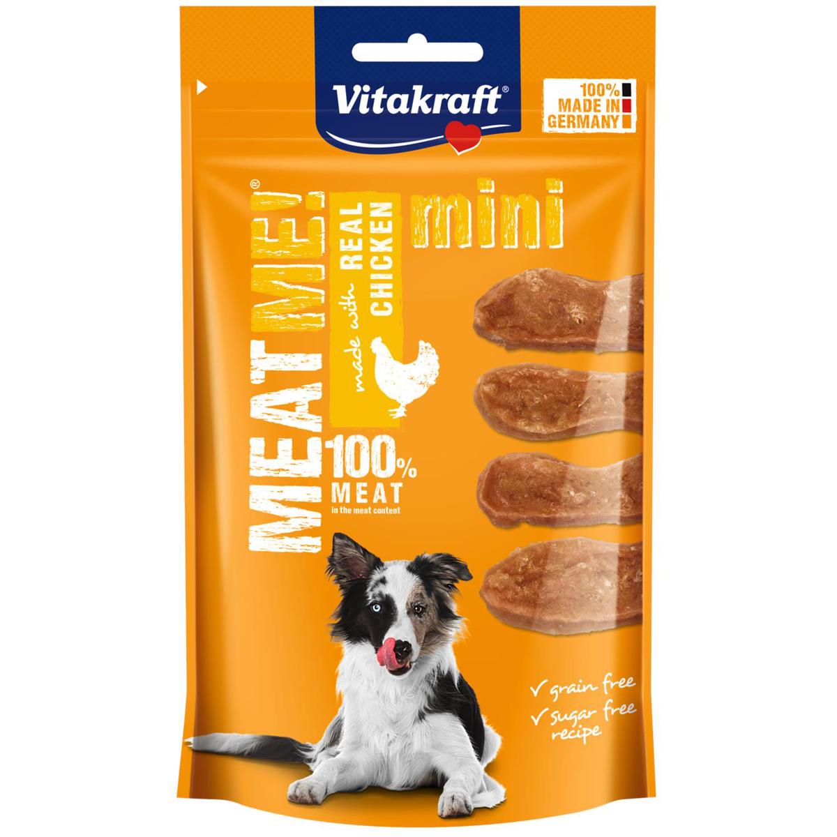 Vitakraft Meat Me Mini Poulet - Friandise Récompense pour petit chien