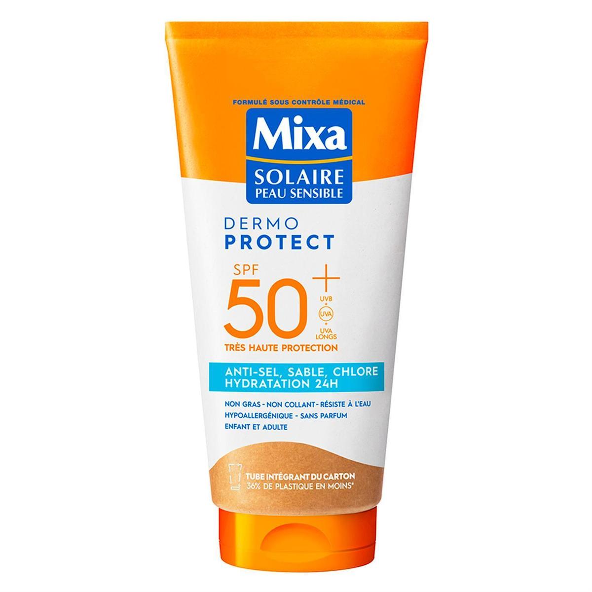 3600551125282 - Mixa - Lait solaire Anti-sel, sable, chlore et hydratation SPF50+