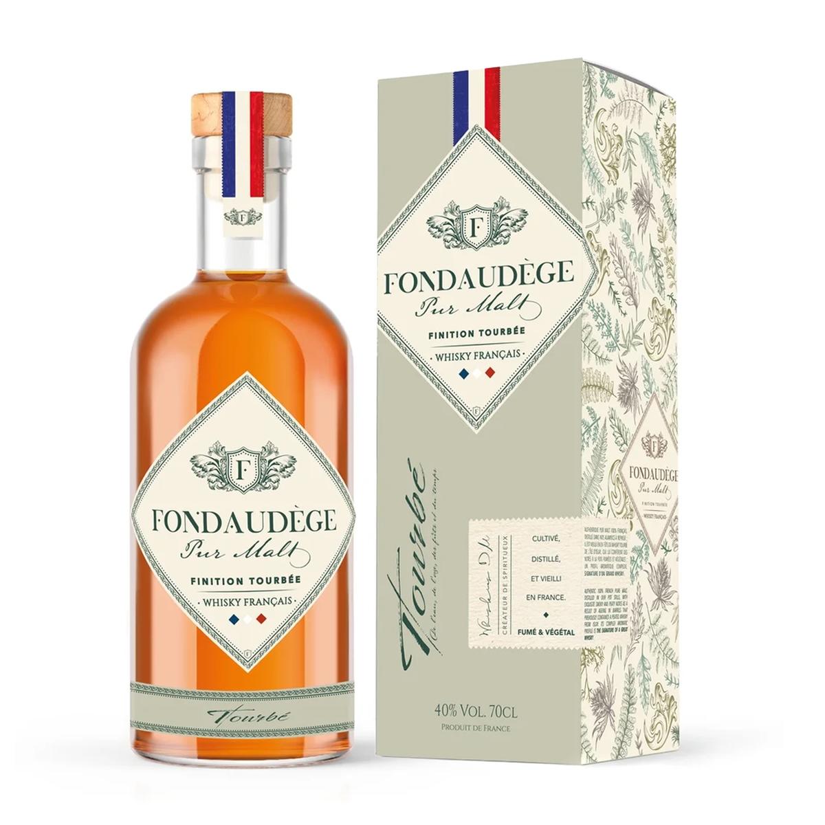 3760042529682 - Fondaudege - Whisky pure malt tourbée 40°