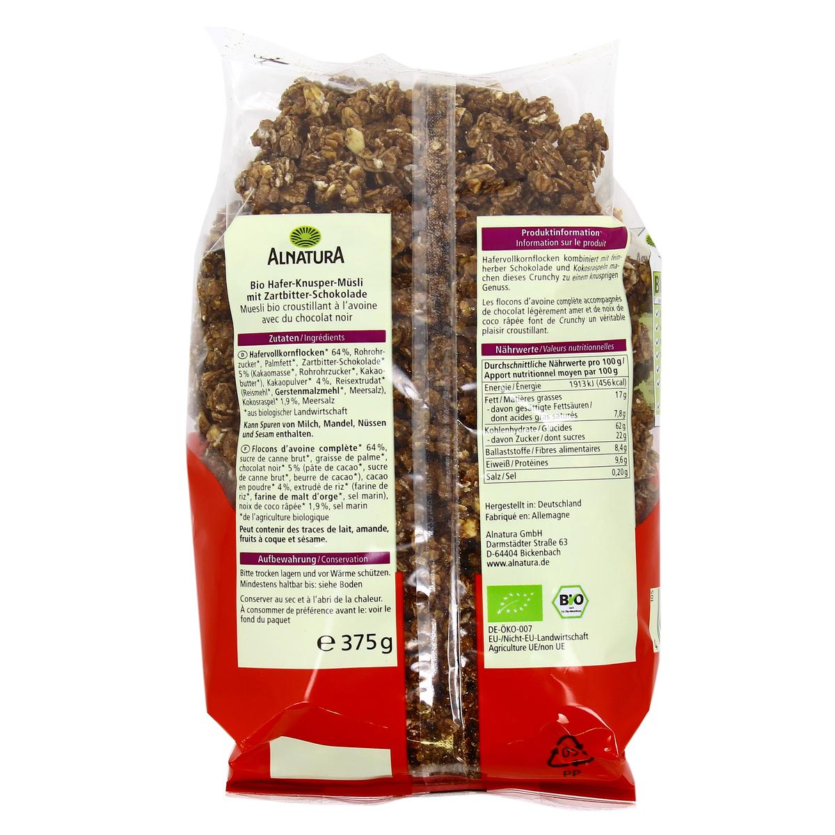 4104420019782 - Alnatura - Crunchy avoine chocolat bio