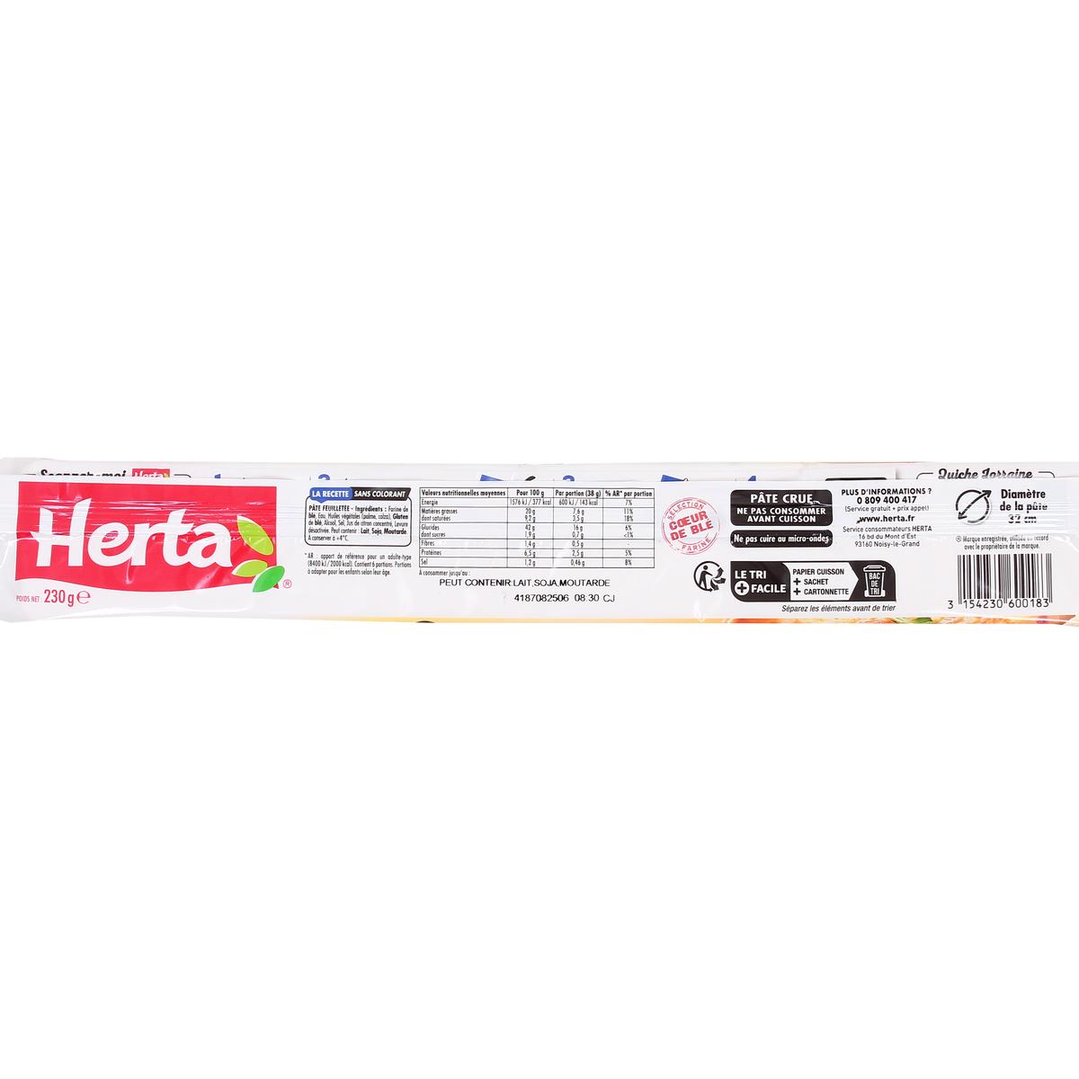 3154230600183 - Herta - Pâte Feuilletée, Tarte en Or