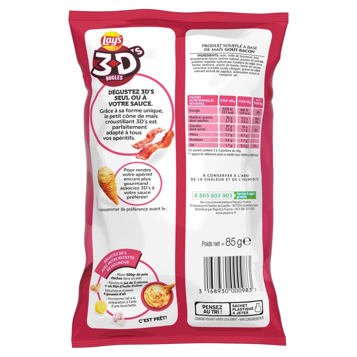 3168930000983 - Lay's - Bacon 3 D's