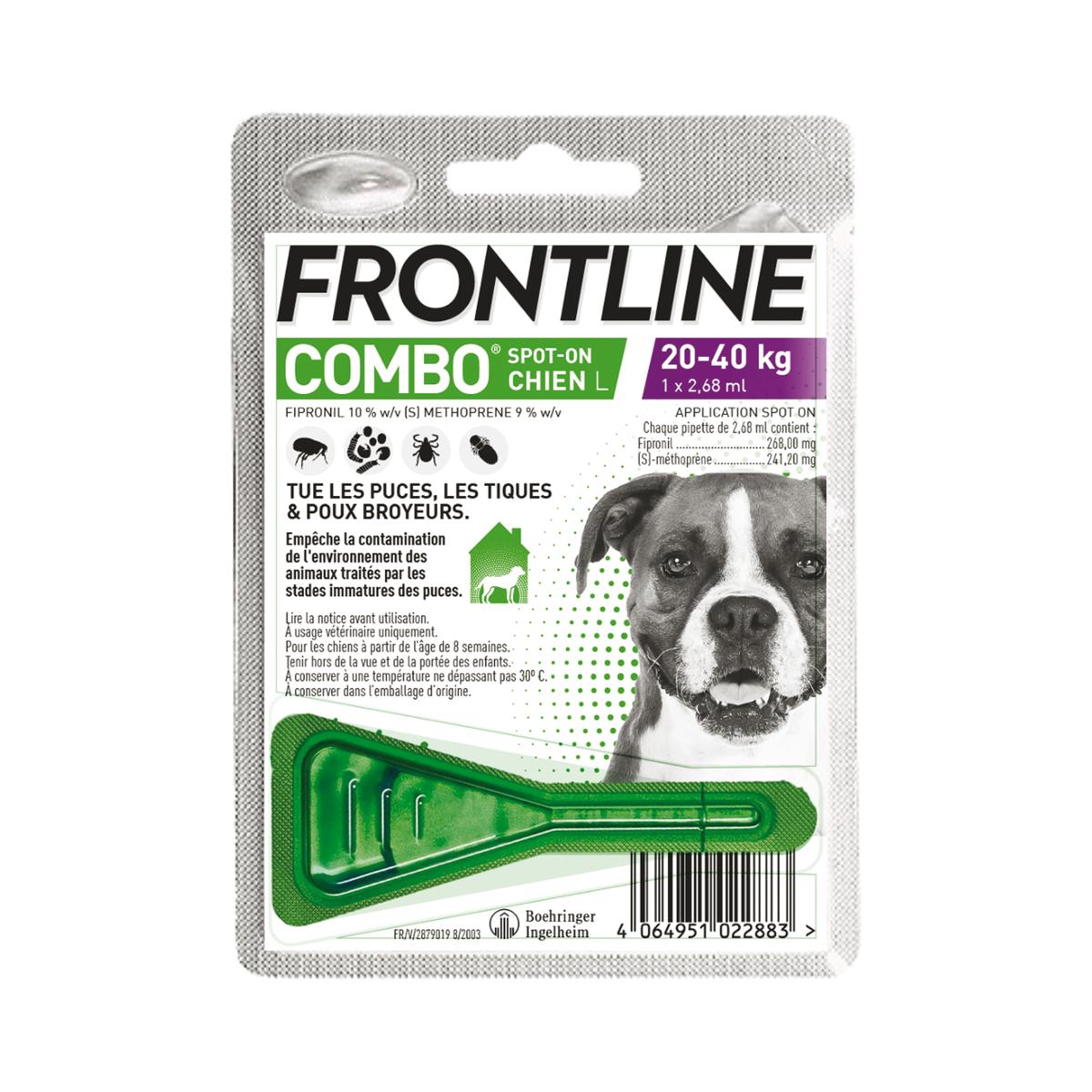 4064951022883 - Frontline - Pipette anti-tiques et anti-puces Combo Spot On pour chien moyen