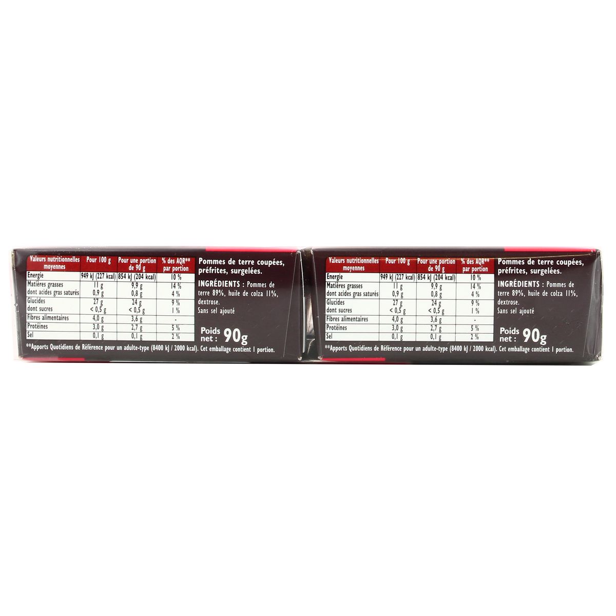 3599740003183 - Findus - Pommes de terre quartiers potatoes micro-ondes Crousti' express La large 2x90g