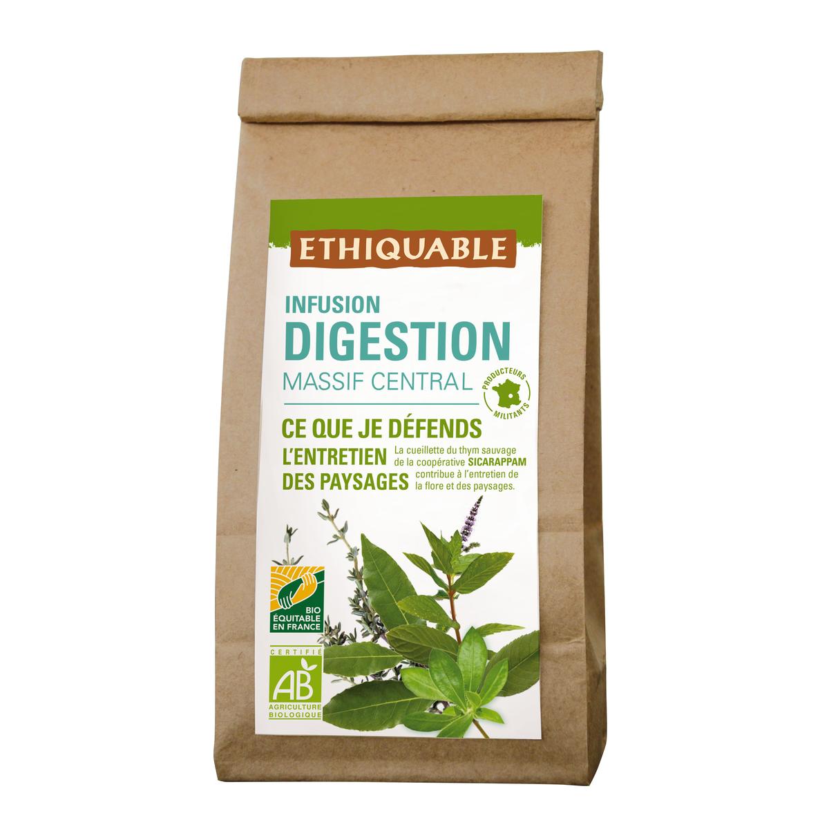 3760278864083 - Ethiquable - Commerce Equitable - Infusion Digestion Bio du Massif Central Vrac