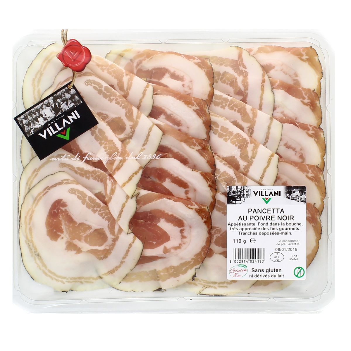 8002974024183 - Villani - Pancetta au Poivre Noir