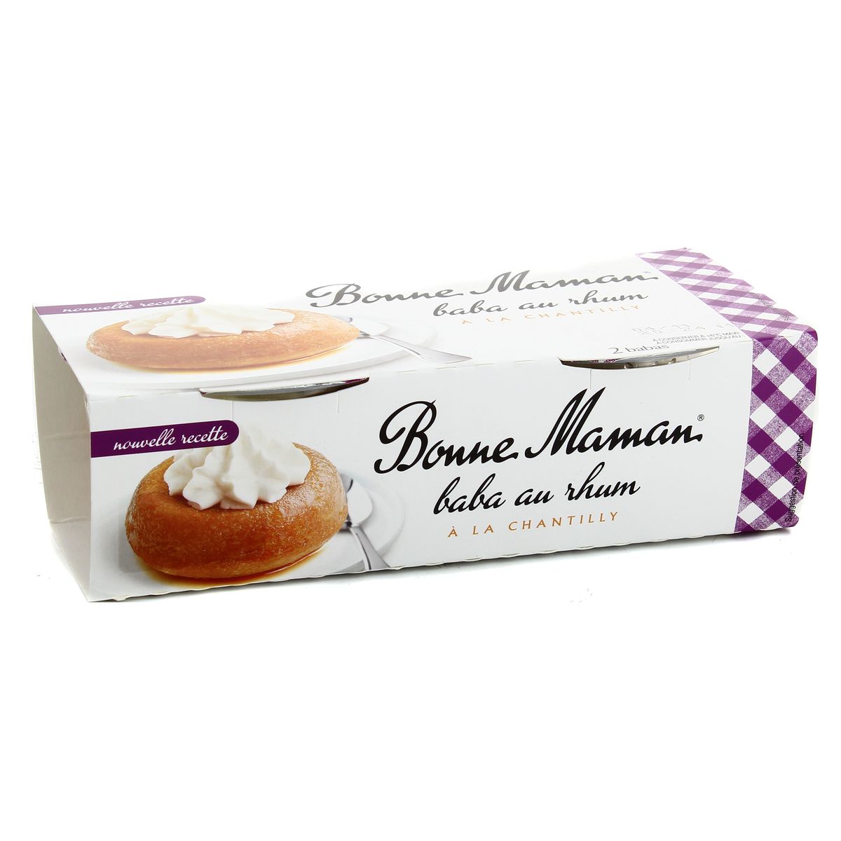 Bonne Maman Baba Au Rhum Chantilly 2x140g