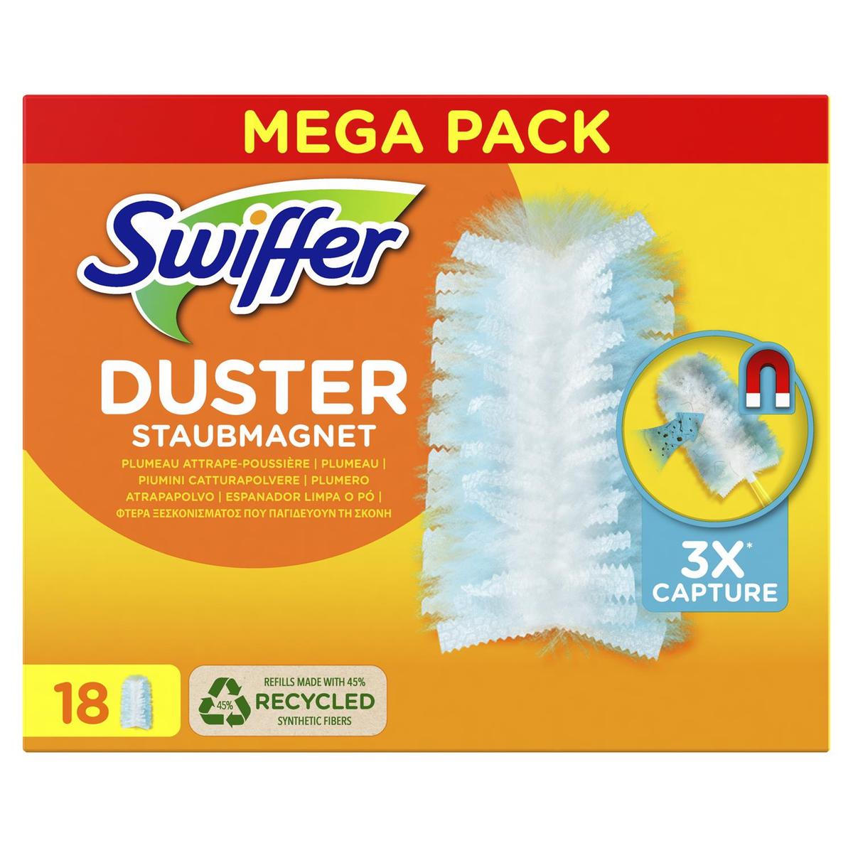 Swiffer - Recharges pour Plumeau Attrape-Poussière Duster - 25 plumeaux  (5x5) - Cdiscount Au quotidien