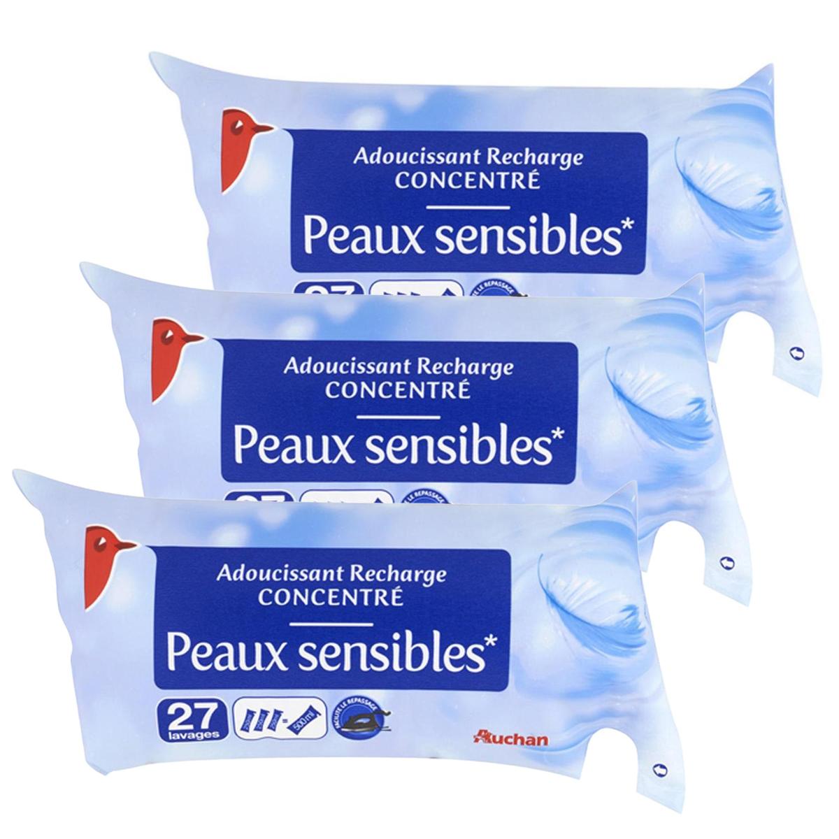 2050000407383 - Auchan - Recharge adoucissant liquide concentré peaux sensibles