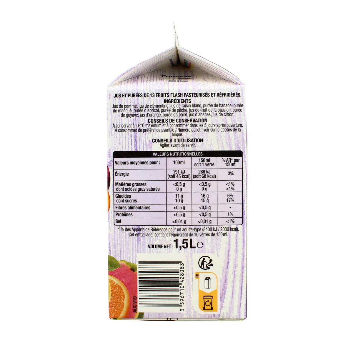 3596710428083 - Auchan - Pur Jus Multifruits