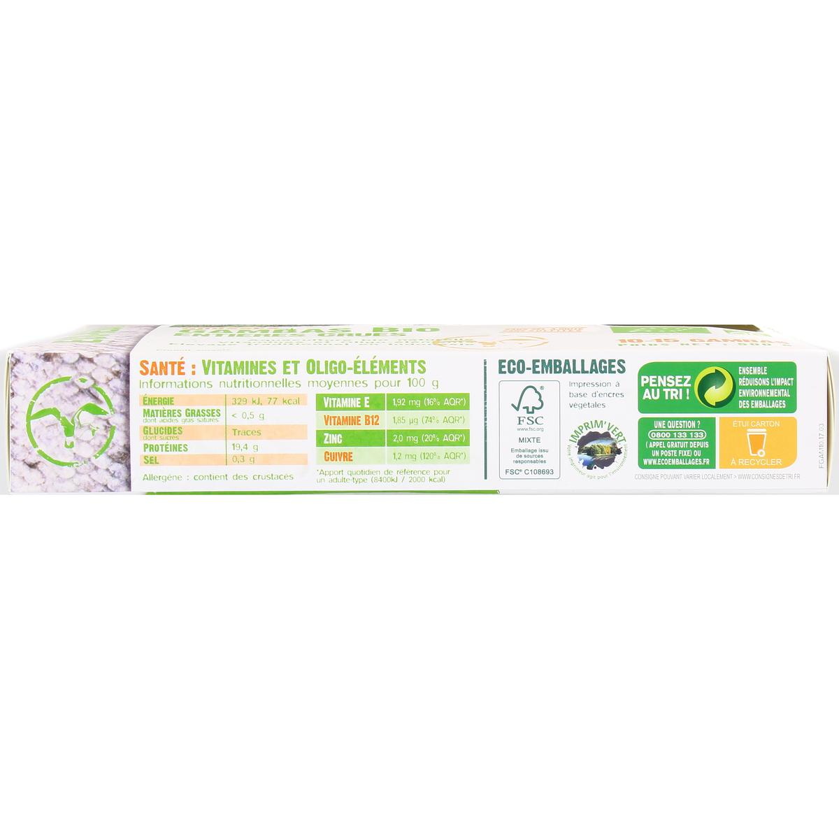 3426434000084 - Food4Good - Grosses gambas entières crues Bio calibre 20/30