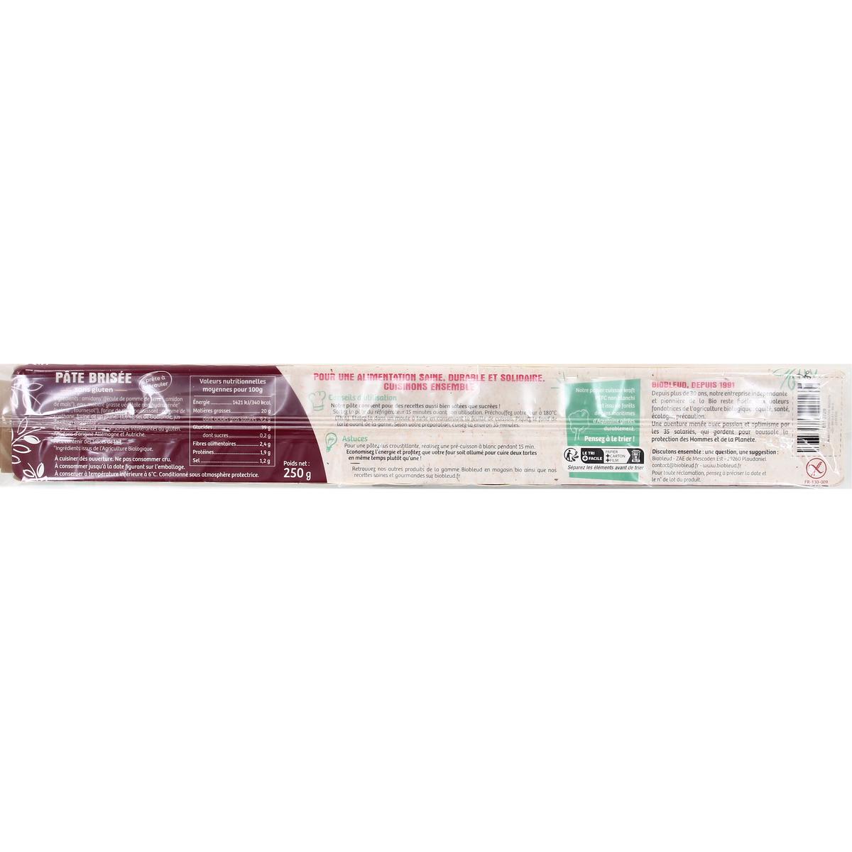 3531150000284 - Biobleud - Pâte Brisée Bio Sans Gluten