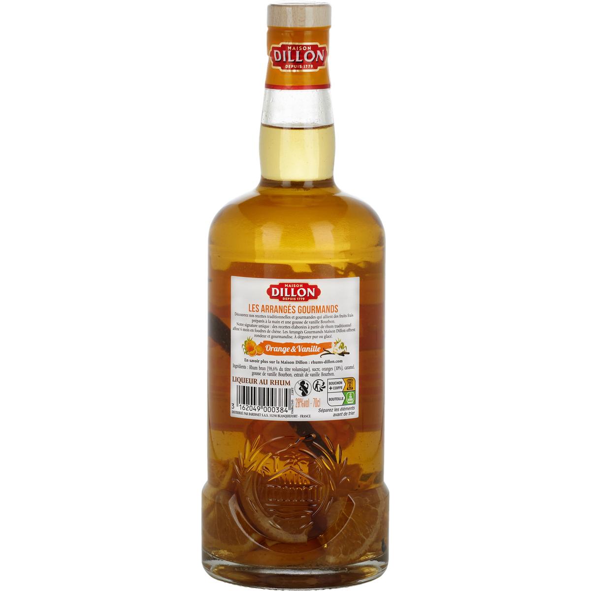 3162049000384 - Dillon - Rhum arrangé gourmand orange & vanille 28°