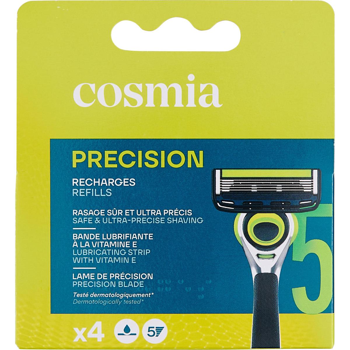 3245678130384 - COSMIA MEN - Recharge 5 lames compatibles rasoirs Activ3 et Précision