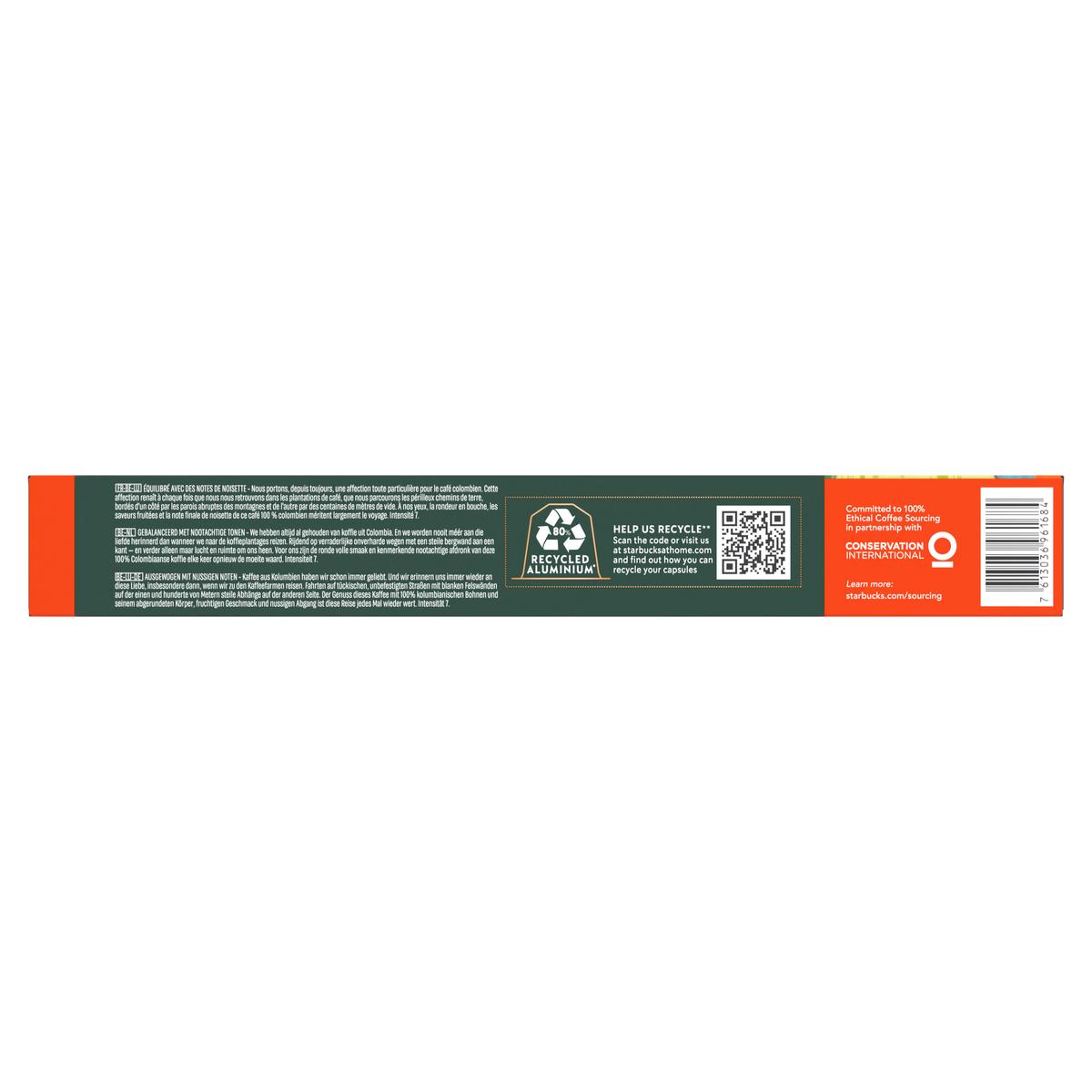 7613036961684 - Starbucks by Nespresso - Café Colombia Intensité 7