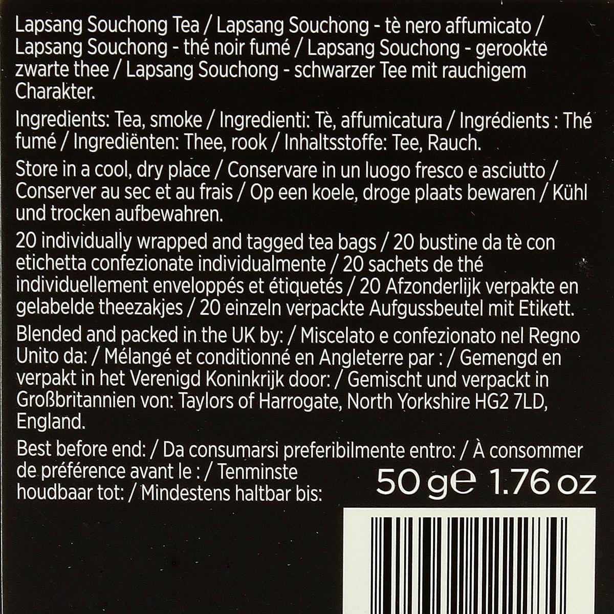 0615357122284 - Taylors of Harrogate - Thé lapsang souchong