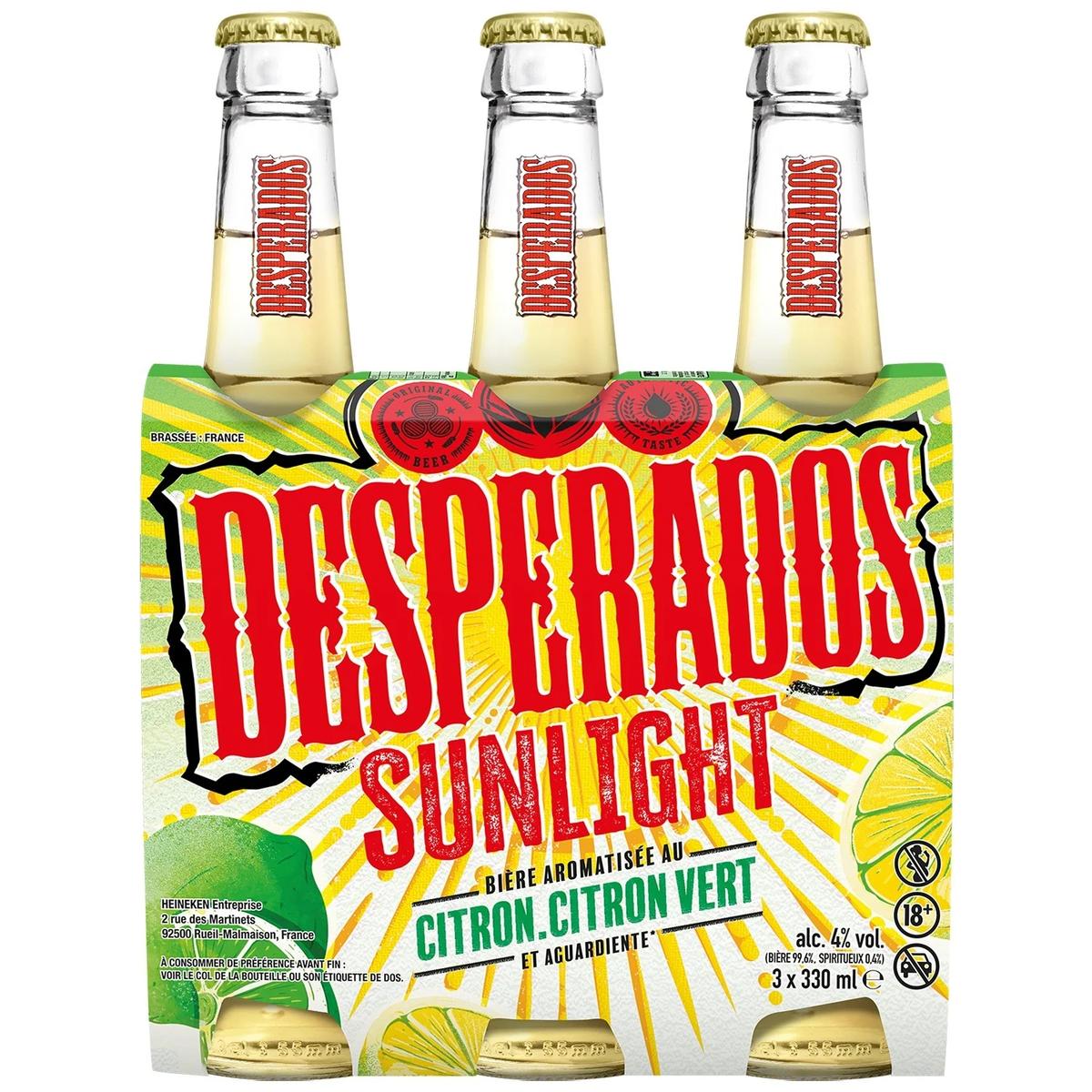 3119789832584 - Desperados - Bière aromatisée citron et citron vert 4°