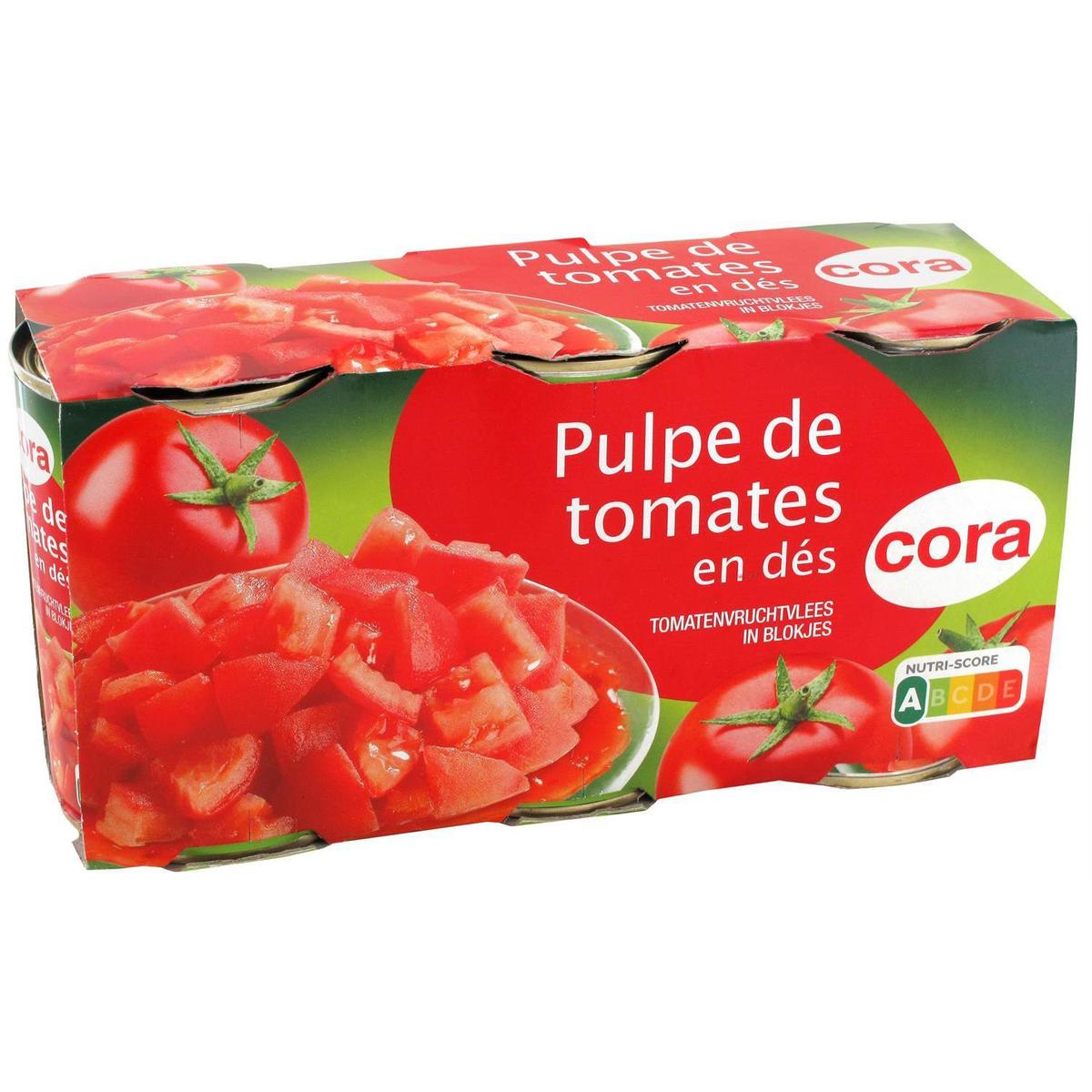 3257984822884 - Cora - Pulpe de Tomates en dés