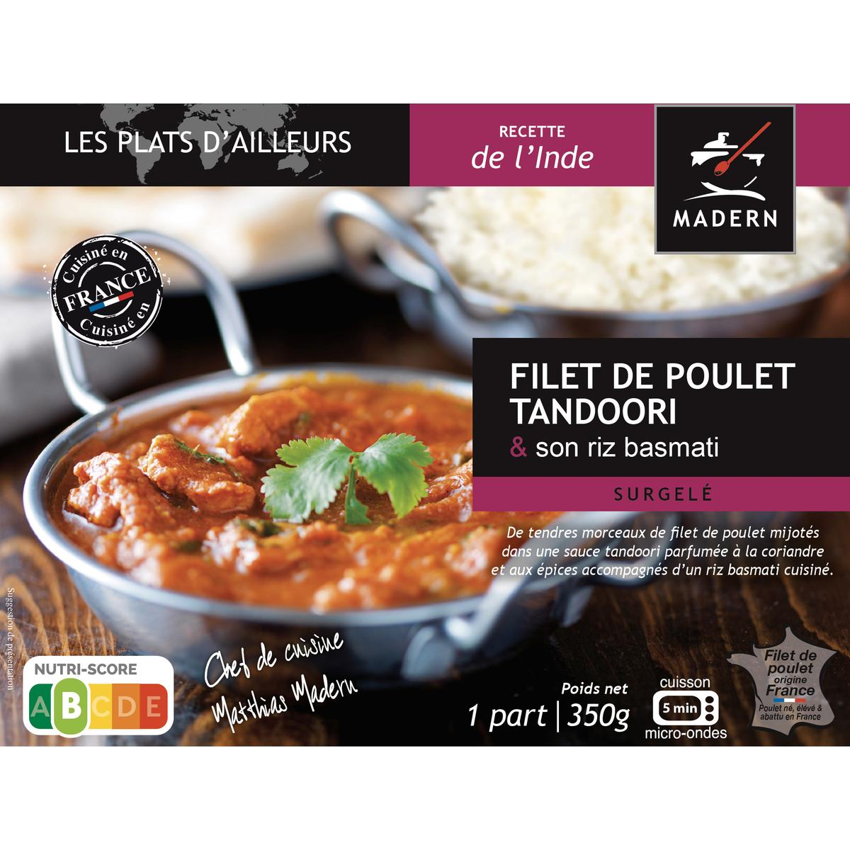 3355570004284 - Madern - Filet de poulet Tandoori et son riz Basmati