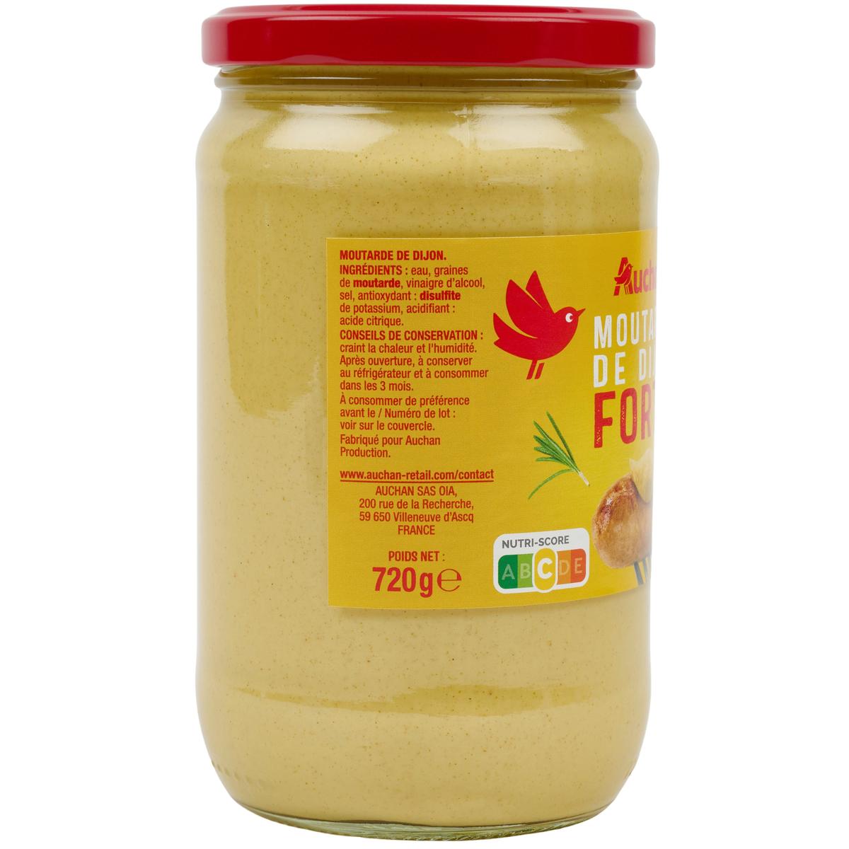 3596710474684 - Auchan - Moutarde de Dijon forte en bocal