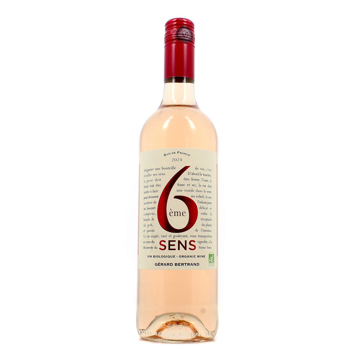 3514123127584 - Vin de pays d'Oc rosé IGP - 6éme Sens