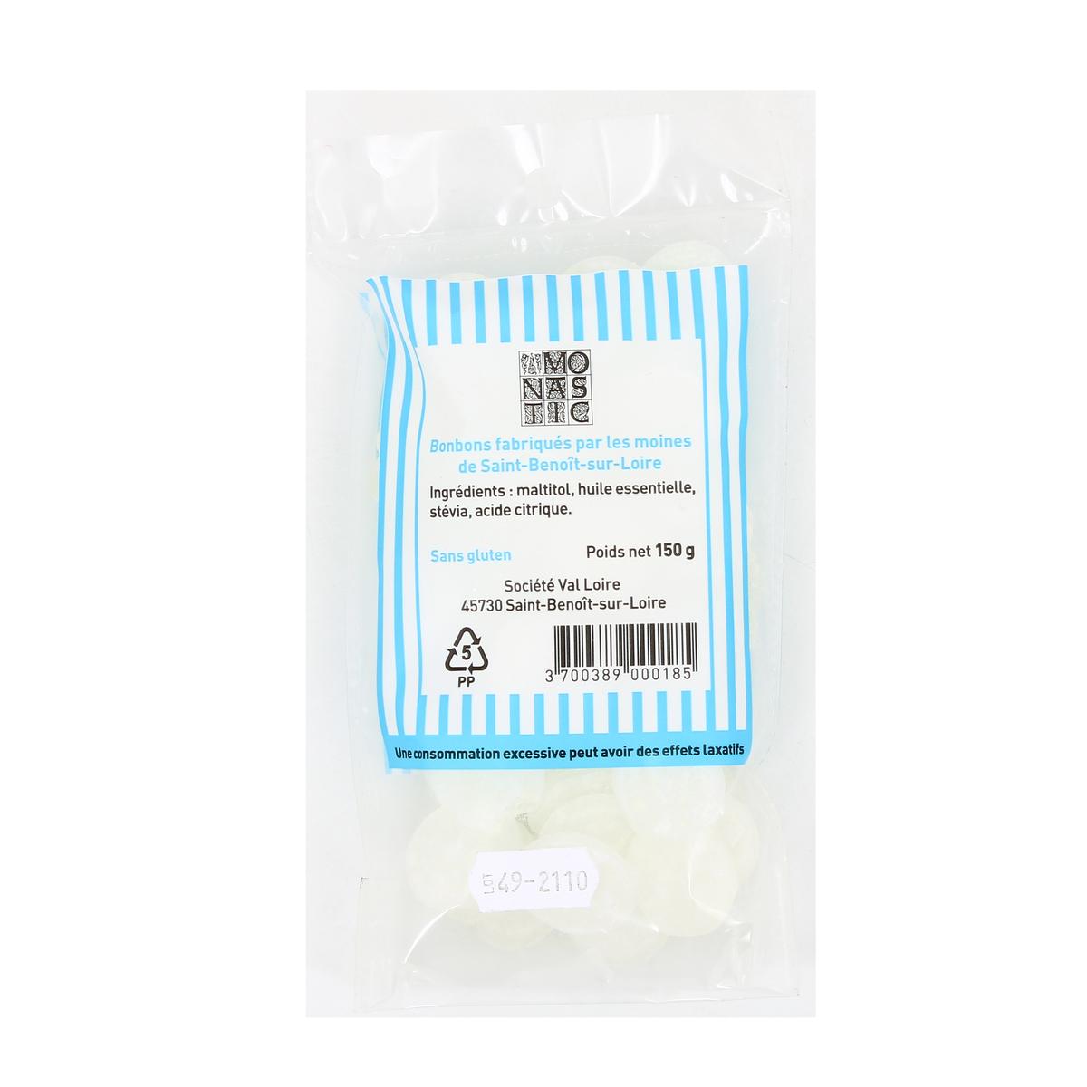 3700389000185 - Abbaye De Fleury - Bonbons Menthe sans sucre