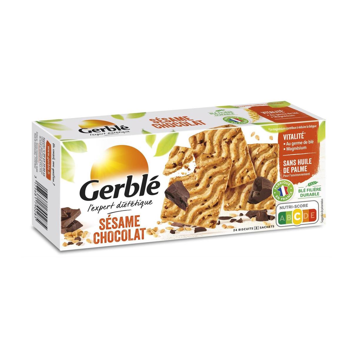3175681790285 - Gerblé Vitalité - 24 Biscuits Sésame Chocolat
