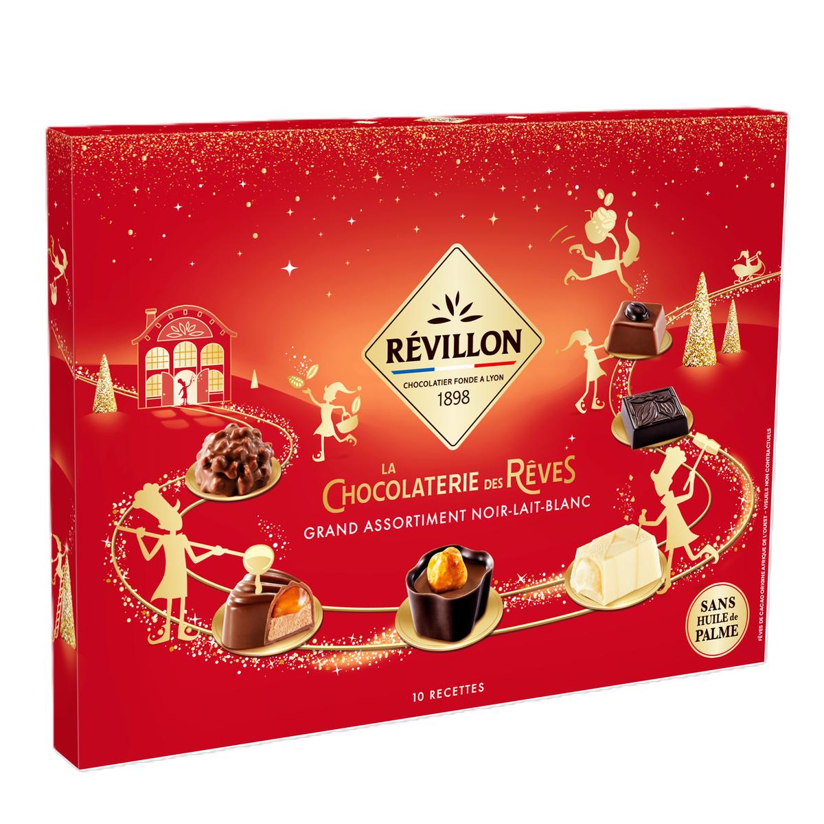 3110846250785 - Révillon - Grand Coffret Chocolat Noir, Lait et Blanc